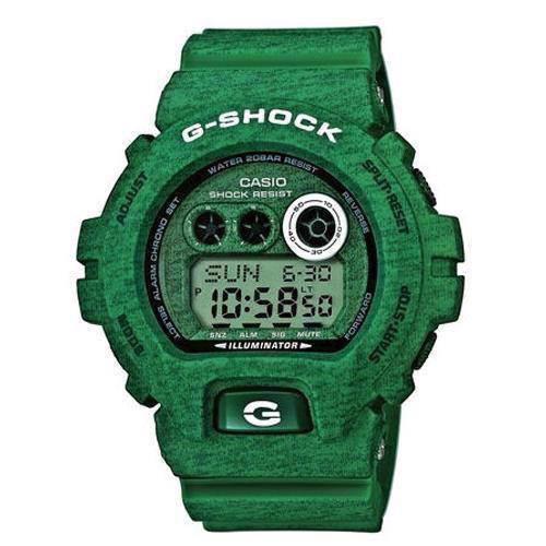 Image of G-Shock grøn meleret resin med stål quartz multifunktion (3420) Herre ur fra Casio, GD-X6900HT-3ER